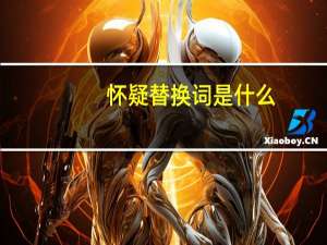 怀疑替换词是什么