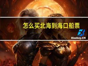 怎么买北海到海口船票