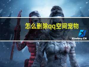 怎么删除qq空间宠物