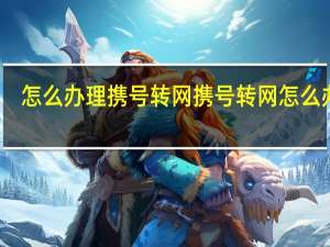 怎么办理携号转网 携号转网怎么办理