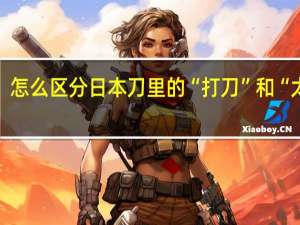 怎么区分日本刀里的“打刀”和“太刀”