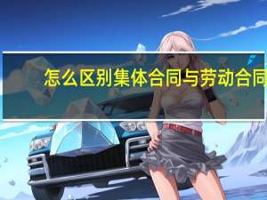 怎么区别集体合同与劳动合同