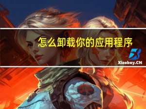 怎么卸载你的应用程序