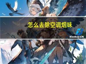 怎么去除空调烟味