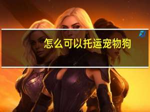 怎么可以托运宠物狗