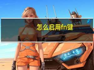 怎么启用fn键（fn键盘上的按键功怎么开启）
