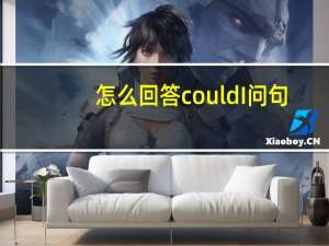 怎么回答could I问句