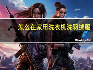 怎么在家用洗衣机洗羽绒服
