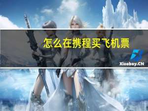 怎么在携程买飞机票