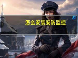 怎么安装安防监控