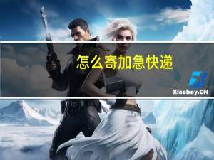 怎么寄加急快递