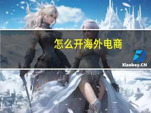 怎么开海外电商