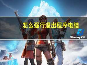 怎么强行退出程序电脑