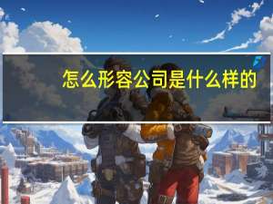 怎么形容公司是什么样的