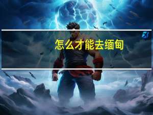 怎么才能去缅甸