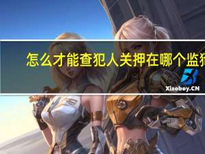 怎么才能查犯人关押在哪个监狱