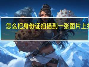 怎么把身份证扫描到一张图片上打印（怎么把身份证扫描到一张图片上）