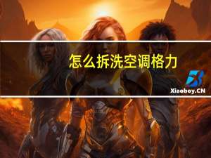 怎么拆洗空调格力