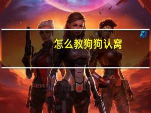 怎么教狗狗认窝