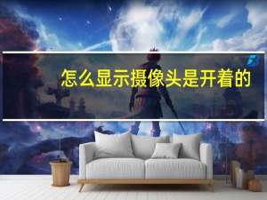 怎么显示摄像头是开着的