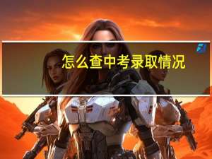 怎么查中考录取情况