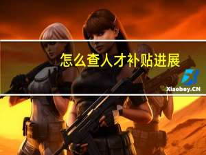 怎么查人才补贴进展