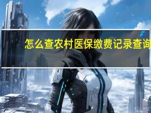 怎么查农村医保缴费记录查询