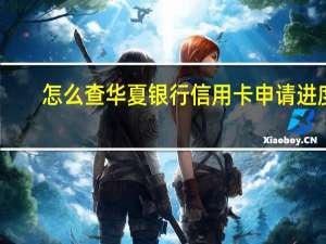 怎么查华夏银行信用卡申请进度（有人知道华夏银行信用卡怎么查申请进度吗为什么我查不到呢）