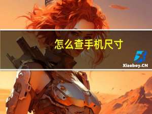 怎么查手机尺寸