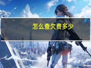 怎么查欠费多少