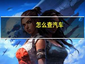 怎么查汽车