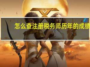 怎么查注册税务师历年的成绩