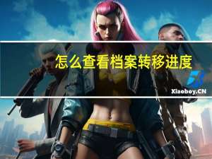 怎么查看档案转移进度