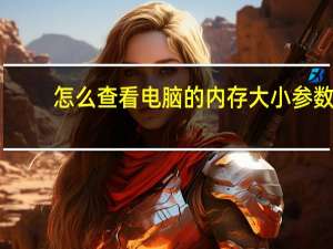 怎么查看电脑的内存大小参数（怎么查看电脑的内存大小）