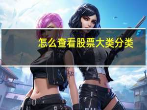 怎么查看股票大类分类
