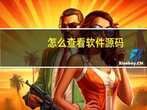 怎么查看软件源码