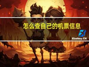 怎么查自己的机票信息