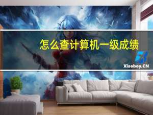 怎么查计算机一级成绩