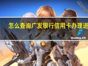 怎么查询广发银行信用卡办理进度（怎么查询广发信用卡办理的进度呢）