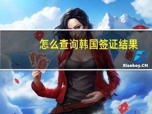怎么查询韩国签证结果