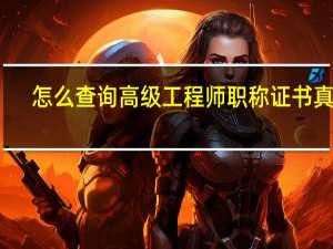 怎么查询高级工程师职称证书真假