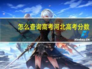 怎么查询高考河北高考分数
