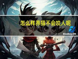 怎么样养猫不会咬人呢