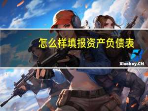 怎么样填报资产负债表