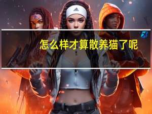 怎么样才算散养猫了呢