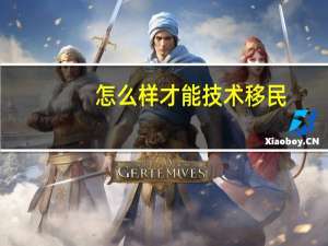 怎么样才能技术移民