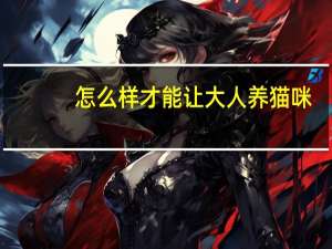 怎么样才能让大人养猫咪