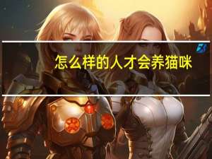 怎么样的人才会养猫咪