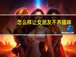 怎么样让女朋友不养猫咪