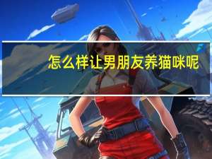 怎么样让男朋友养猫咪呢